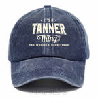 Personalized "It's a Tanner Thing" Washed Baseball Cap