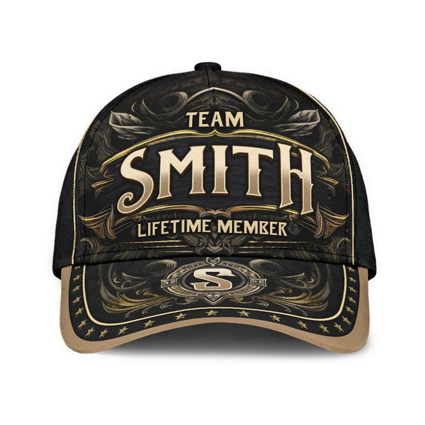Personalized "Team Smith" 3D Print Baseball Cap