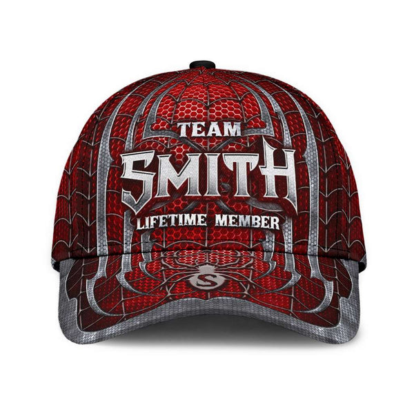 "Team Smith Lifetime Member" Spider Web AOP Baseball Cap