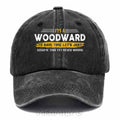 Personalized Woodward "Never Wrong" Washed Baseball Cap