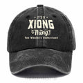 Personalized "It's A Xiong Thing" Washed Baseball Cap
