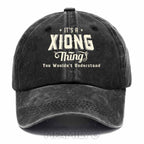Personalized "It's A Xiong Thing" Washed Baseball Cap