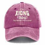 Personalized "It's A Xiong Thing" Washed Baseball Cap
