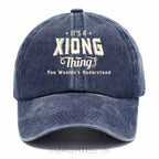 Personalized "It's A Xiong Thing" Washed Baseball Cap