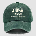 Personalized "It's A Xiong Thing" Washed Baseball Cap