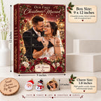 Personalized Couple Photo Wooden Advent Calendar