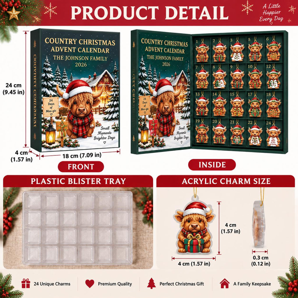 Personalized Fisherman 24-Day Advent Calendar