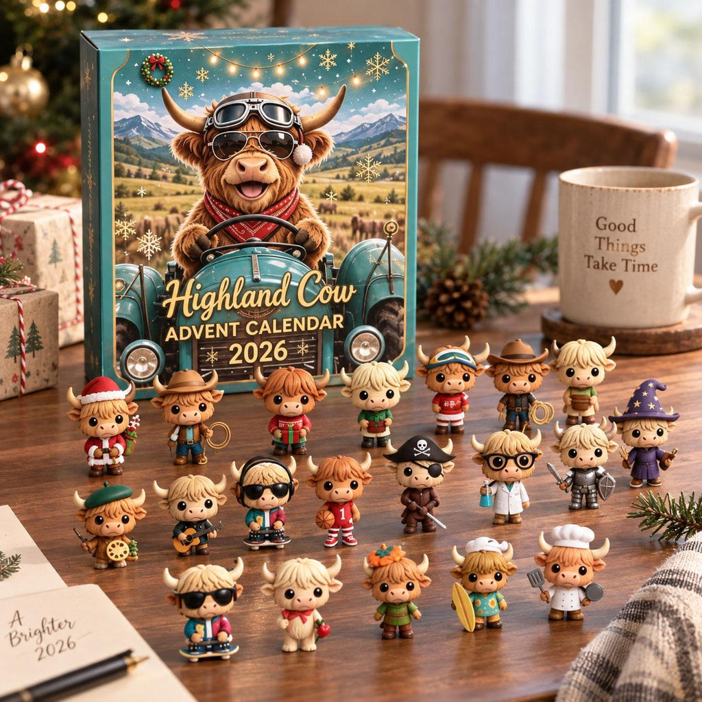 Highland Cow Blind Box 24-Day Christmas Advent Calendar