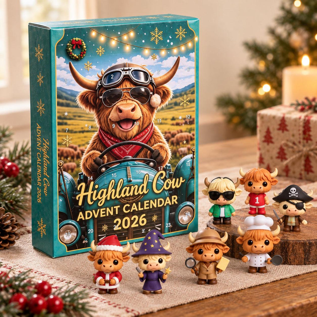 Highland Cow Blind Box 24-Day Christmas Advent Calendar