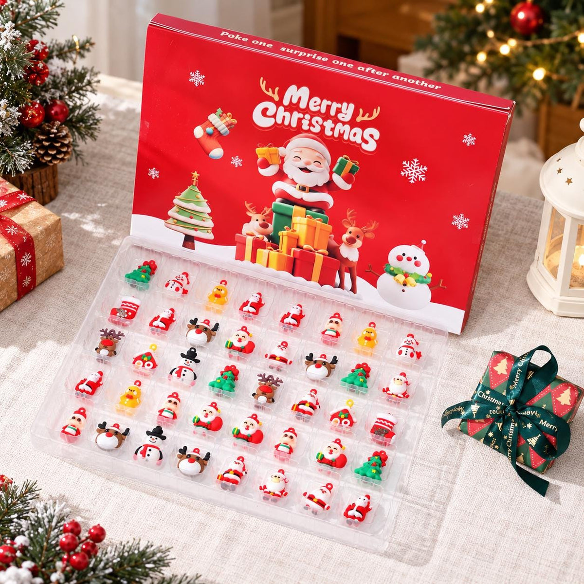 Holiday Keychain Charms 24-Day Advent Calendar