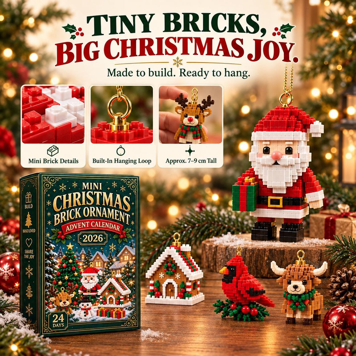 Holiday Bricks 24-Day Building Advent Calendar