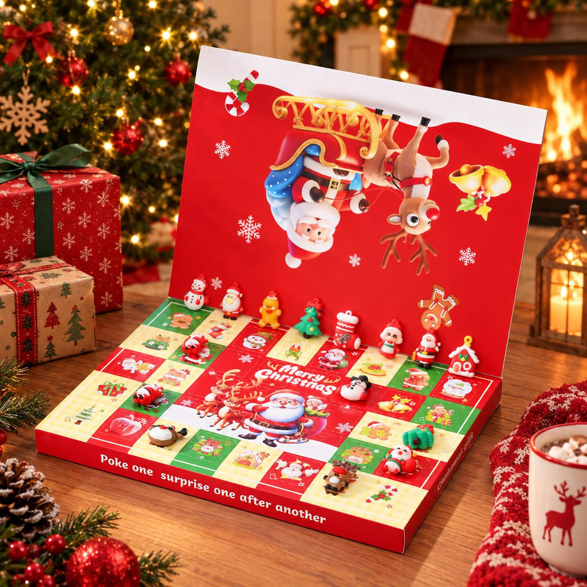 Holiday Keychain Charms 24-Day Advent Calendar