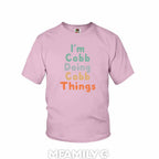 Personalized "I'm Doing Cobb Things" Youth T-Shirt
