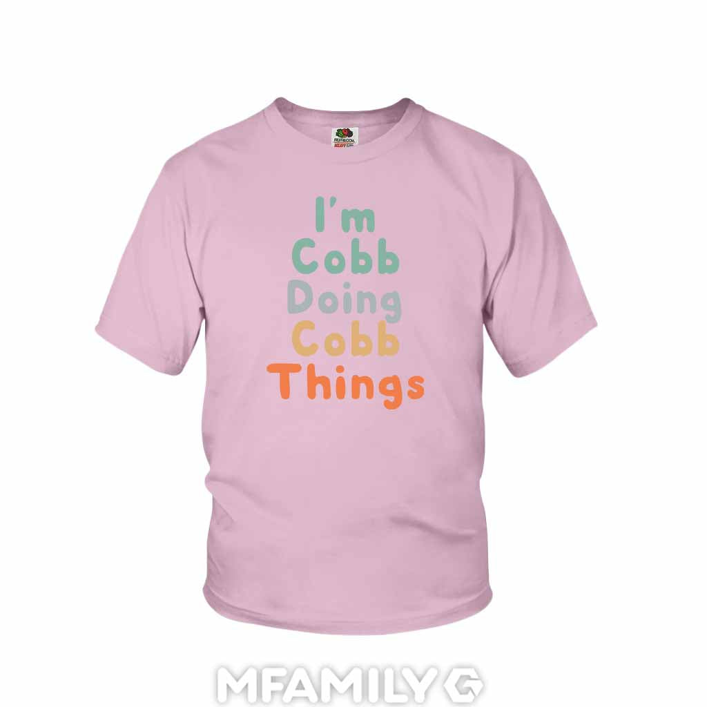 Personalized "I'm Doing Cobb Things" Youth T-Shirt