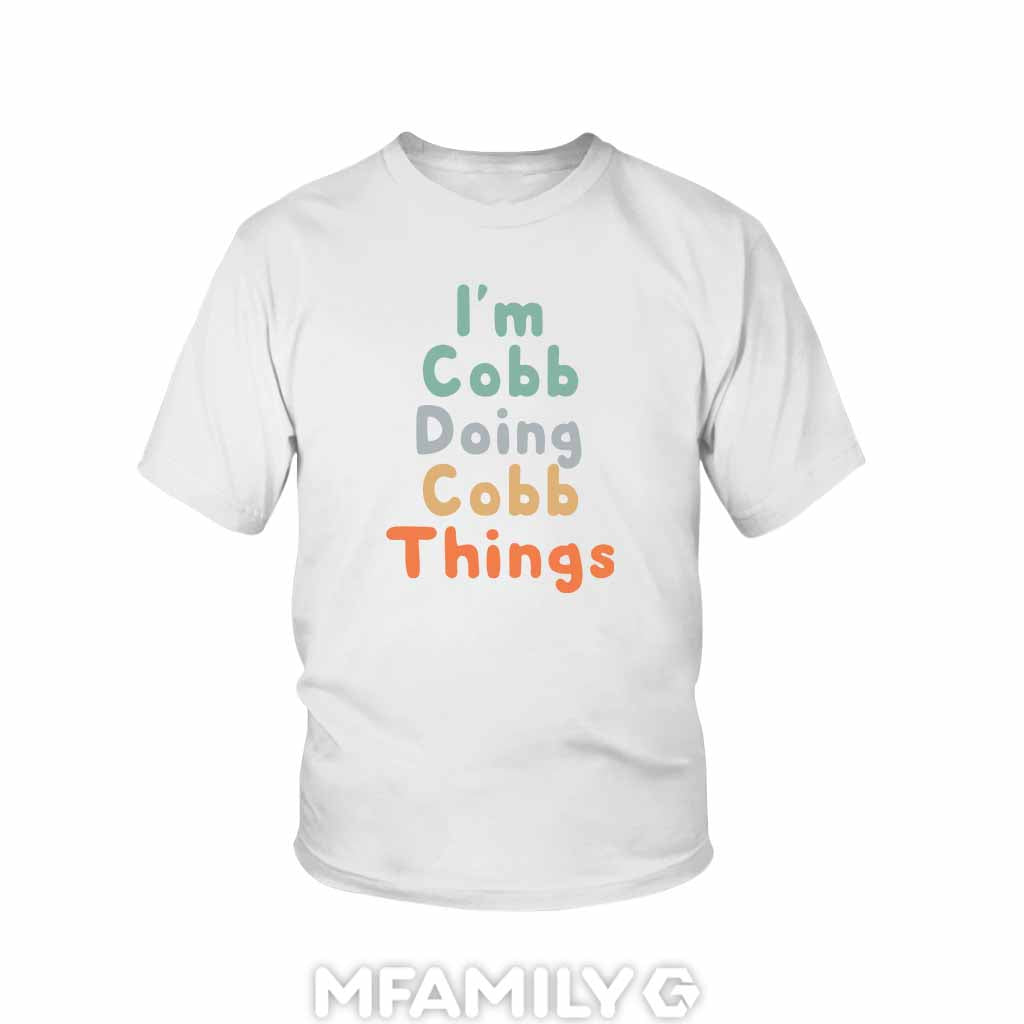 Personalized "I'm Doing Cobb Things" Youth T-Shirt