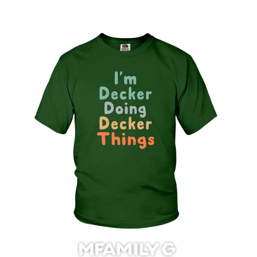 Personalized "I'm Doing Decker Things" Youth T-Shirt