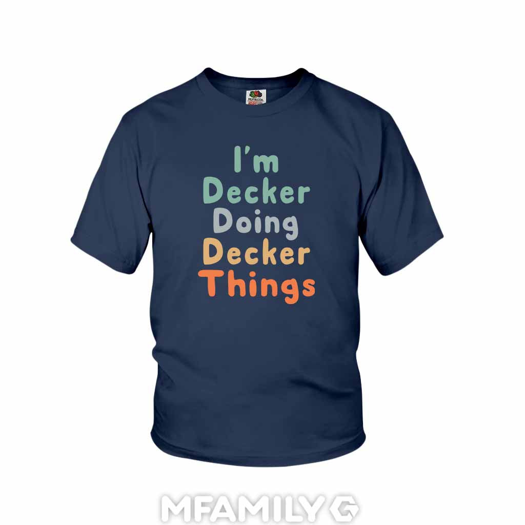 Personalized "I'm Doing Decker Things" Youth T-Shirt