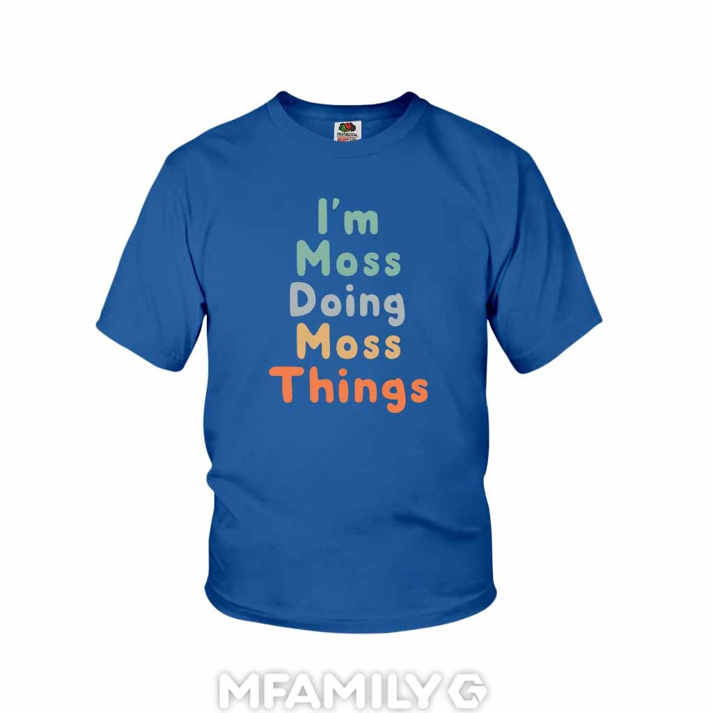 Personalized "I'm Doing Moss Things" Youth T-Shirt