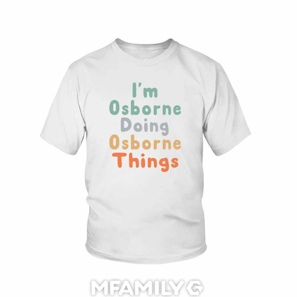 Personalized "I'm Doing Osborne Things" Youth T-Shirt
